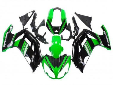Purchase 2012-2016 Kawasaki Ninja 650 EX650 Motorcycle Fairings - Green Black White Grey Stripe Canada