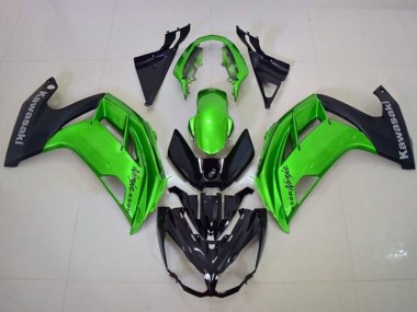 Purchase 2012-2016 Kawasaki Ninja 650 EX650 Motorcycle Fairings - Green Matte Black Canada
