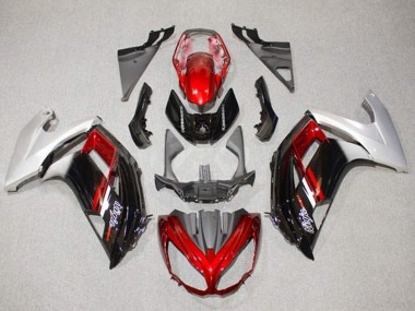 Purchase 2012-2016 Kawasaki Ninja 650 EX650 Motorcycle Fairings - Silver Red Glossy Black Canada