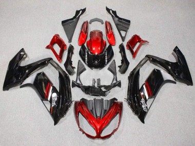 Purchase 2012-2016 Kawasaki Ninja 650 EX650 Motorcycle Fairings - Red Glossy Black Canada