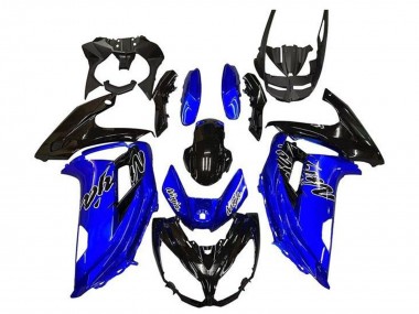 Purchase 2012-2016 Kawasaki Ninja 650 EX650 Motorcycle Fairings - Blue Glossy Black Canada