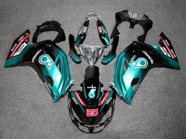 Purchase 2012-2016 Kawasaki Ninja 650 EX650 Motorcycle Fairings - Blue Glossy Black Petronas Canada