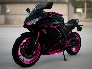 Purchase 2017-2019 Kawasaki Ninja 650 EX650 Motorcycle Fairings - Glossy Black Pink Stripe Canada