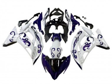 Purchase 2017-2019 Kawasaki Ninja 650 EX650 Motorcycle Fairings - White Dark Blue Black Canada