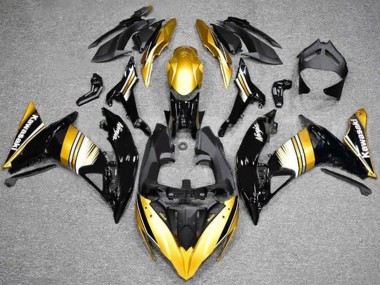 Purchase 2017-2019 Kawasaki Ninja 650 EX650 Motorcycle Fairings - Gold Black White Canada
