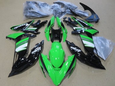 Purchase 2017-2019 Kawasaki Ninja 650 EX650 Motorcycle Fairings - Green White Glossy Black Canada