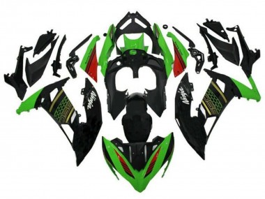 Purchase 2020-2025 Kawasaki Ninja 650 EX650 Motorcycle Fairing - Green Black Red Honeycomb Canada
