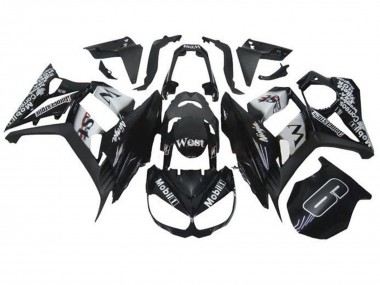 Purchase 2010-2016 Kawasaki Z1000SX Motorcycle Fairings - Glossy Black White Mobil West Canada