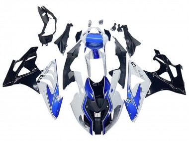 Purchase 2009-2014 BMW S1000RR Motorcycle Fairings - White Blue Glossy Black HP Canada