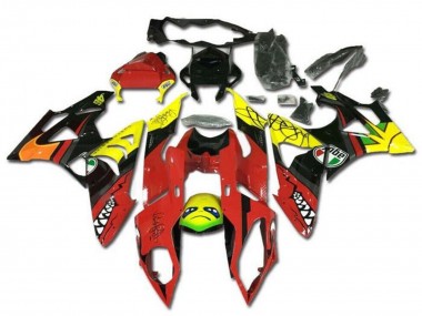 Purchase 2009-2014 BMW S1000RR Motorcycle Fairings - Yellow Red Black Shark Canada