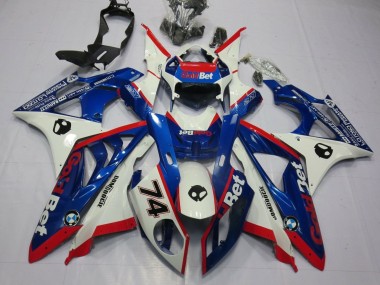 Purchase 2009-2014 BMW S1000RR Motorcycle Fairings - White Red Blue GoldBet Canada