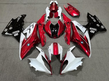 Purchase 2009-2014 BMW S1000RR Motorcycle Fairings - White Red Glossy Black Castrol Canada