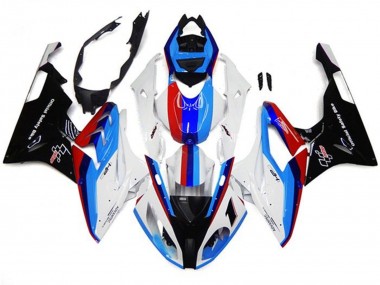 Purchase 2017-2018 BMW S1000RR Motorcycle Fairings - White Blue Red Black Stripe Canada
