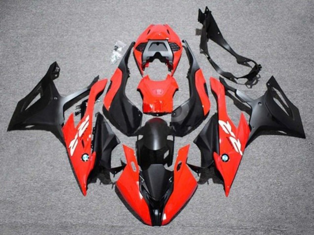 2019-2022 BMW S1000RR Motorcycle Fairing - Red White Matte Black Canada