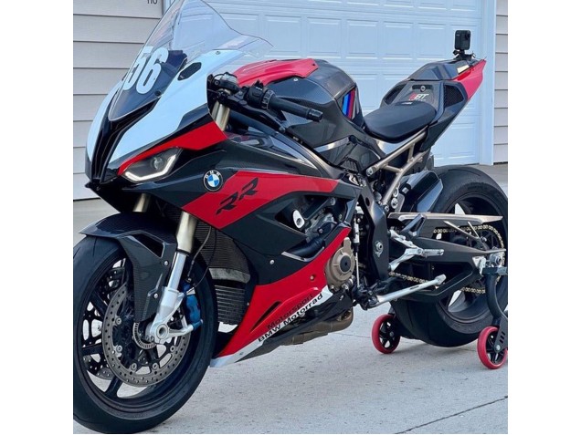 2019-2022 BMW S1000RR Motorcycle Fairings - Red Black White Canada