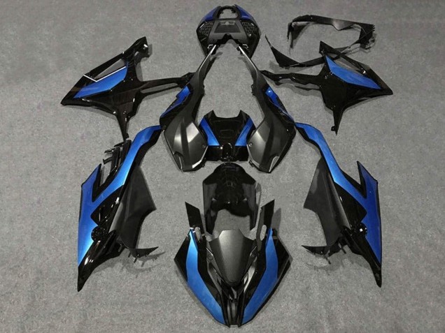 2019-2022 BMW S1000RR Motorcycle Fairings - Black Metallic Blue Canada