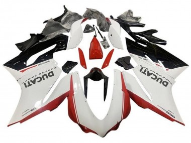 Purchase 2015-2020 Ducati 959 Motorcycle Fairings - White Red Glossy Black Canada