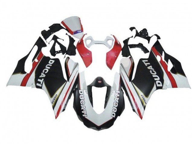 2011-2014 Ducati Panigale 1199 Motorcycle Fairings - White Red Matte Black Canada