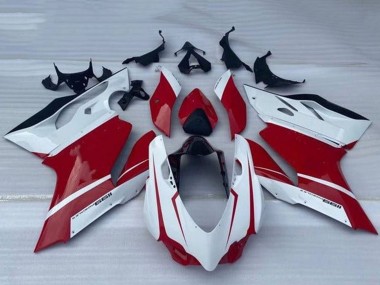 Purchase 2011-2014 Ducati Panigale 1199 Motorcycle Fairing - White Red Glossy Black Canada