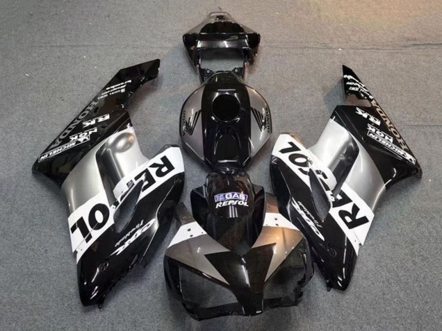 2004-2005 Honda CBR1000RR Motorcycle Fairing - Silver White Glossy Black Repsol Canada