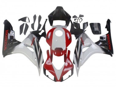 Purchase 2006-2007 Honda CBR1000RR Motorcycle Fairings - White Red Glossy Black Fade Canada