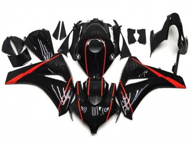 Purchase 2008-2011 Honda CBR1000RR Motorcycle Fairings - Glossy Black Red Stripe Canada