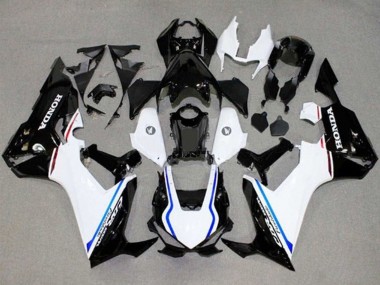 Purchase 2017-2023 Honda CBR1000RR Motorcycle Fairings - White Blue Glossy Black Stripe Canada