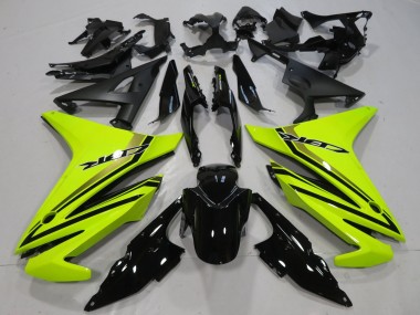 Purchase 2013-2015 Honda CBR500R Motorcycle Fairings - Neon Yellow Glossy Black Canada