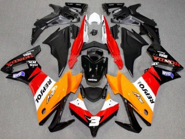 Purchase 2013-2015 Honda CBR500R Motorcycle Fairings - Orange White Red Glossy Black Repsol Canada