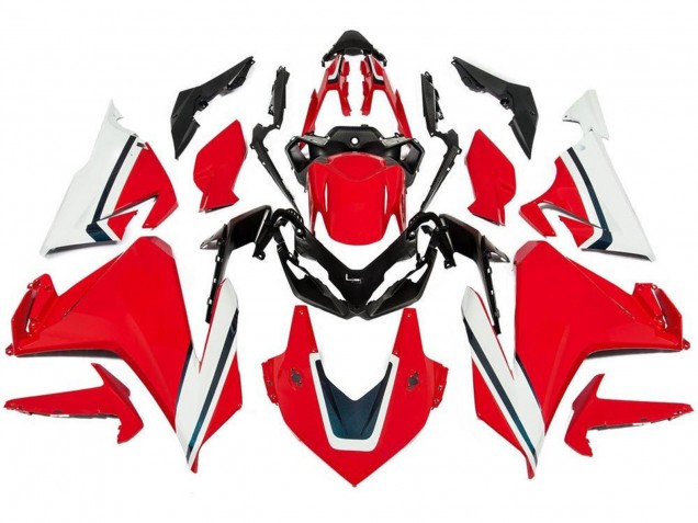 2019-2021 Honda CBR500R Motorcycle Fairings - Red White Black Stripe Canada