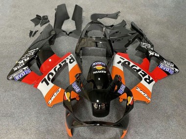 Purchase 2000-2001 Honda CBR900RR 929 Motorcycle Fairings - Orange White Red Glossy Black Repsol Canada