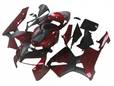 Purchase 2005-2006 Honda CBR600RR Motorcycle Fairings - Maroon Red Matte Black Canada