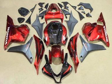 Purchase 2009-2012 Honda CBR600RR Motorcycle Fairings - Silver Red Glossy Black Canada