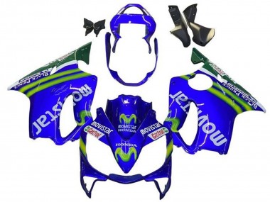 Purchase 2001-2003 Honda CBR600 F4i Motorcycle Fairings - Blue Green White MoviStar Canada