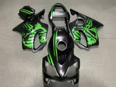 Purchase 2001-2003 Honda CBR600 F4i Motorcycle Fairings - Green Matte Black Skull Canada