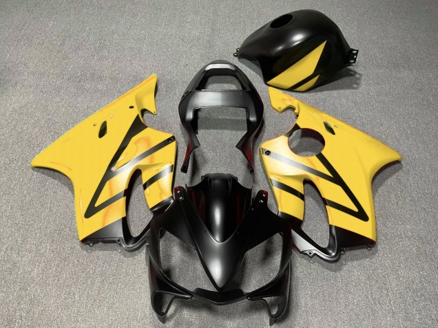 2001-2003 Honda CBR600 F4i Motorcycle Fairings - Yellow Matte Black Canada