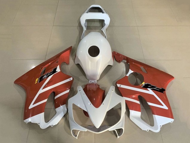 2001-2003 Honda CBR600 F4i Motorcycle Fairings - White Orange Canada
