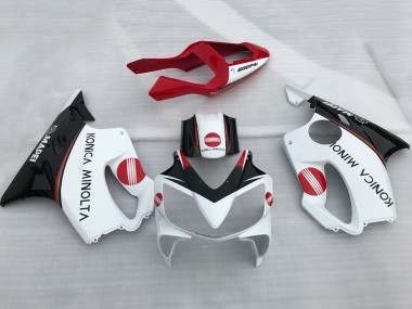 Purchase 2001-2003 Honda CBR600 F4i Motorcycle Fairings - White Red Glossy Black Konica Minolta Canada