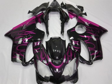 Purchase 2004-2007 Honda CBR600 F4i Motorcycle Fairings - Glossy Black Pink Flame Canada