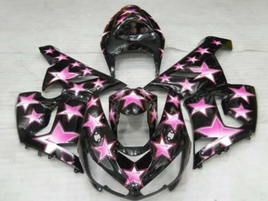 Purchase 2005-2006 Kawasaki ZX6R Motorcycle Fairings - Black Pink Star Canada