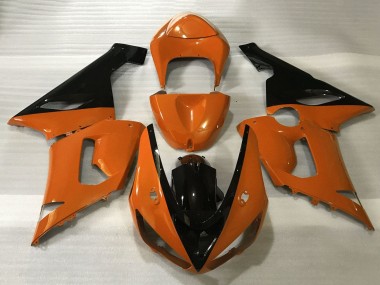 Purchase 2005-2006 Kawasaki ZX6R Motorcycle Fairings - Orange Black Canada