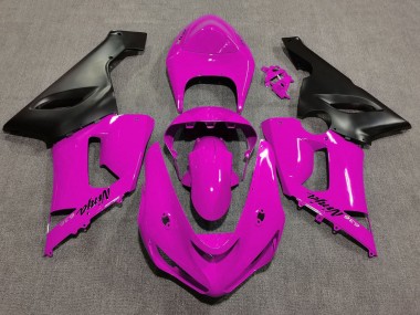 Purchase 2005-2006 Kawasaki ZX6R Motorcycle Fairings - Pink Matte Black Canada