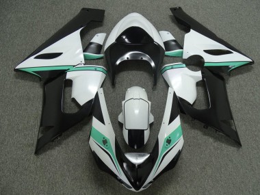 Purchase 2005-2006 Kawasaki ZX6R Motorcycle Fairings - White Black Green Canada
