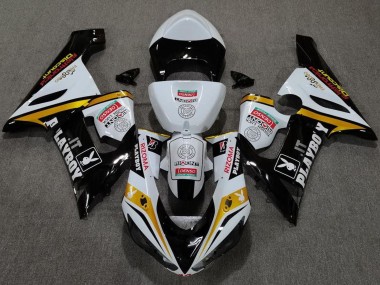 Purchase 2005-2006 Kawasaki ZX6R Motorcycle Fairings - White Black Gold Red Rizoma Playboy Canada