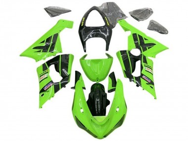 Purchase 2005-2006 Kawasaki ZX6R Motorcycle Fairings - Light Green Black Castrol Canada