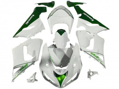Purchase 2005-2006 Kawasaki ZX6R Motorcycle Fairings - White Green Canada