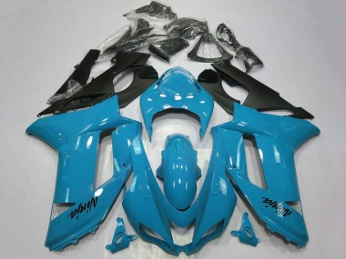 Purchase 2007-2008 Kawasaki ZX6R Motorcycle Fairings - Blue Black Canada