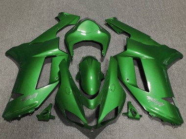 Purchase 2007-2008 Kawasaki ZX6R Motorcycle Fairings - Green Chrome Canada