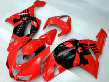 Purchase 2007-2008 Kawasaki ZX6R Motorcycle Fairings - Red Black Skull Canada