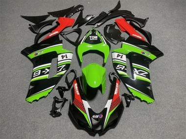 Purchase 2007-2008 Kawasaki ZX6R Motorcycle Fairings - Black Green White Red Canada